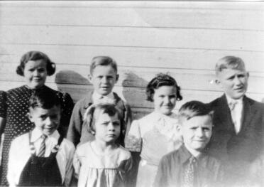 Grade school photograph Herbert Dale Smith is in the front row far left