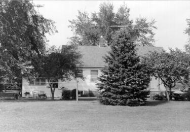 View of the house at the Smith Farm, looking north, 1981