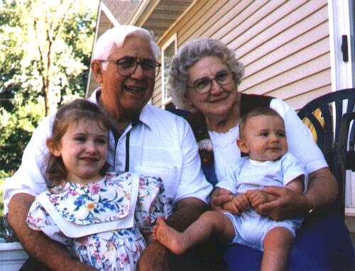 Herbert, Mary (Deck), Evangeline, and Henry Smith, June 1998