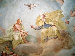 Luca Rossetti da Orta, The Holy Trinity, fresco, 1738-9, St. Gaudenzio Church at Ivrea (Torino)